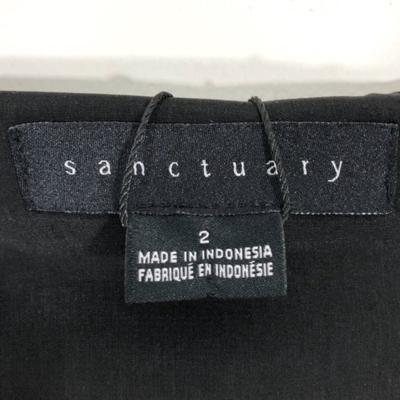 New Sanctuary Floral Short Sleeve Button Front Maxi Dress Black White Size 2 - Picture 15 of 16